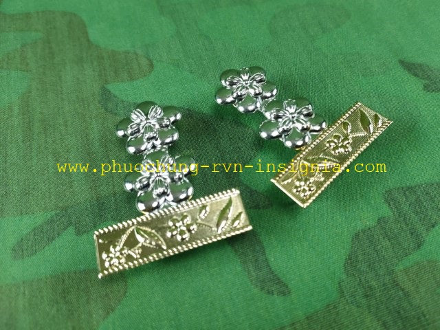 RVN Trung-Ta / Lieutenant-Colonel - Officer Metal Collar Rank Badge