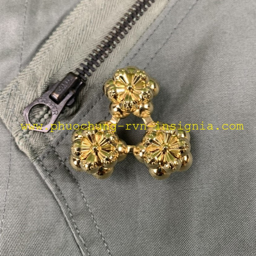RVN VNAF Air Force Khong-Quan Viet-Nam Cong-Hoa Captain Metal Rank Badge