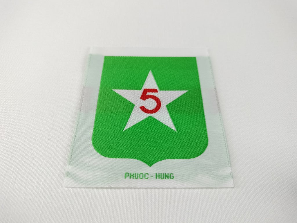 RVN South Vietnamese Army 5th Infantry Division Shoulder Woven Patch Early Issued
