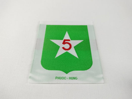 RVN South Vietnamese Army 5th Infantry Division Shoulder Woven Patch Early Issued