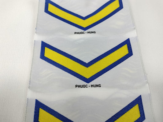 RVN Army Enlisted NCO Private 1st Class Binh-Nhat Shoulder Rank Woven Patch