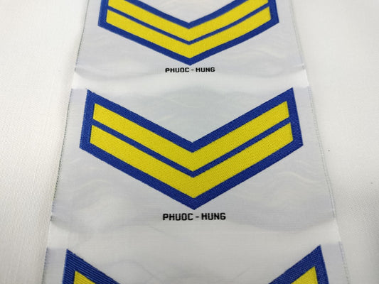 RVN Army Enlisted NCO Corporal Ha-Si Shoulder Rank Woven Patch
