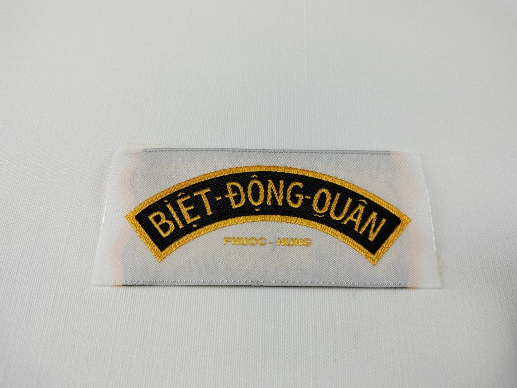 RVN Vietnamese Ranger Biet-Dong-Quan Tab Combat Subdued Shoulder Woven Patch A