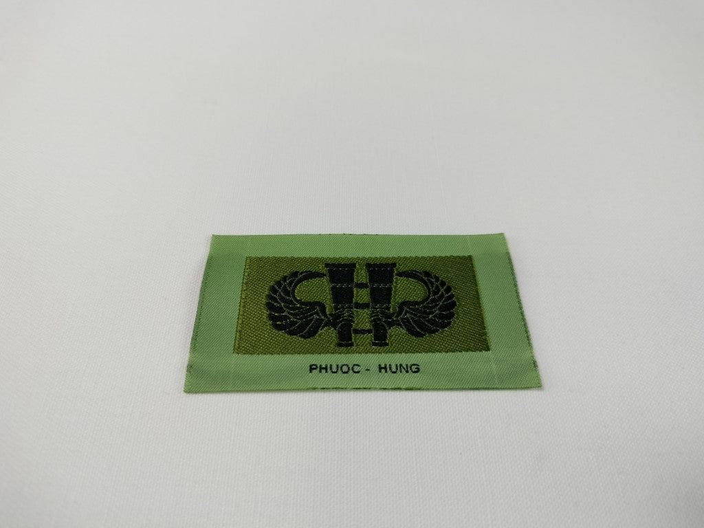 RVN Vietnamese Elite Forces Combat Subdued Recon Qualification Badge Pocket Woven Patch