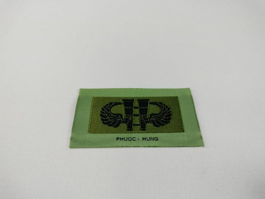 RVN Vietnamese Airborne Nhay-Du Combat Subdued Recon Qualification Badge Pocket Woven Patch