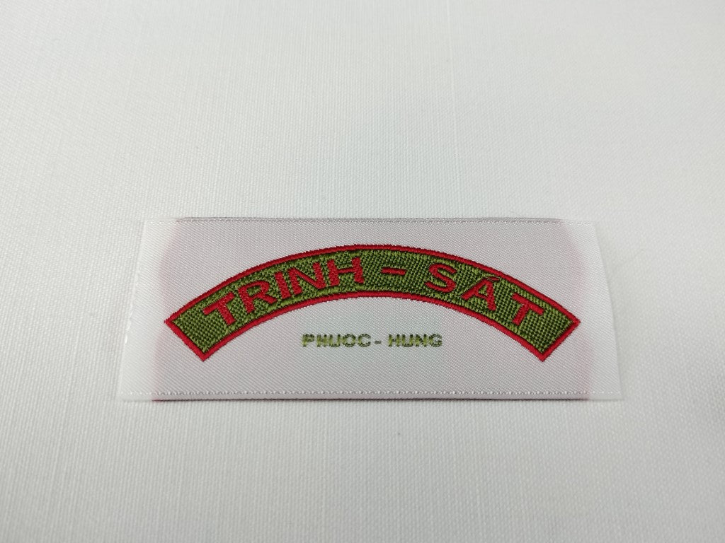RVN Vietnamese Airborne Nhay-Du Trinh-Sat Recon Tab Combat Subdued Shoulder Woven Patch