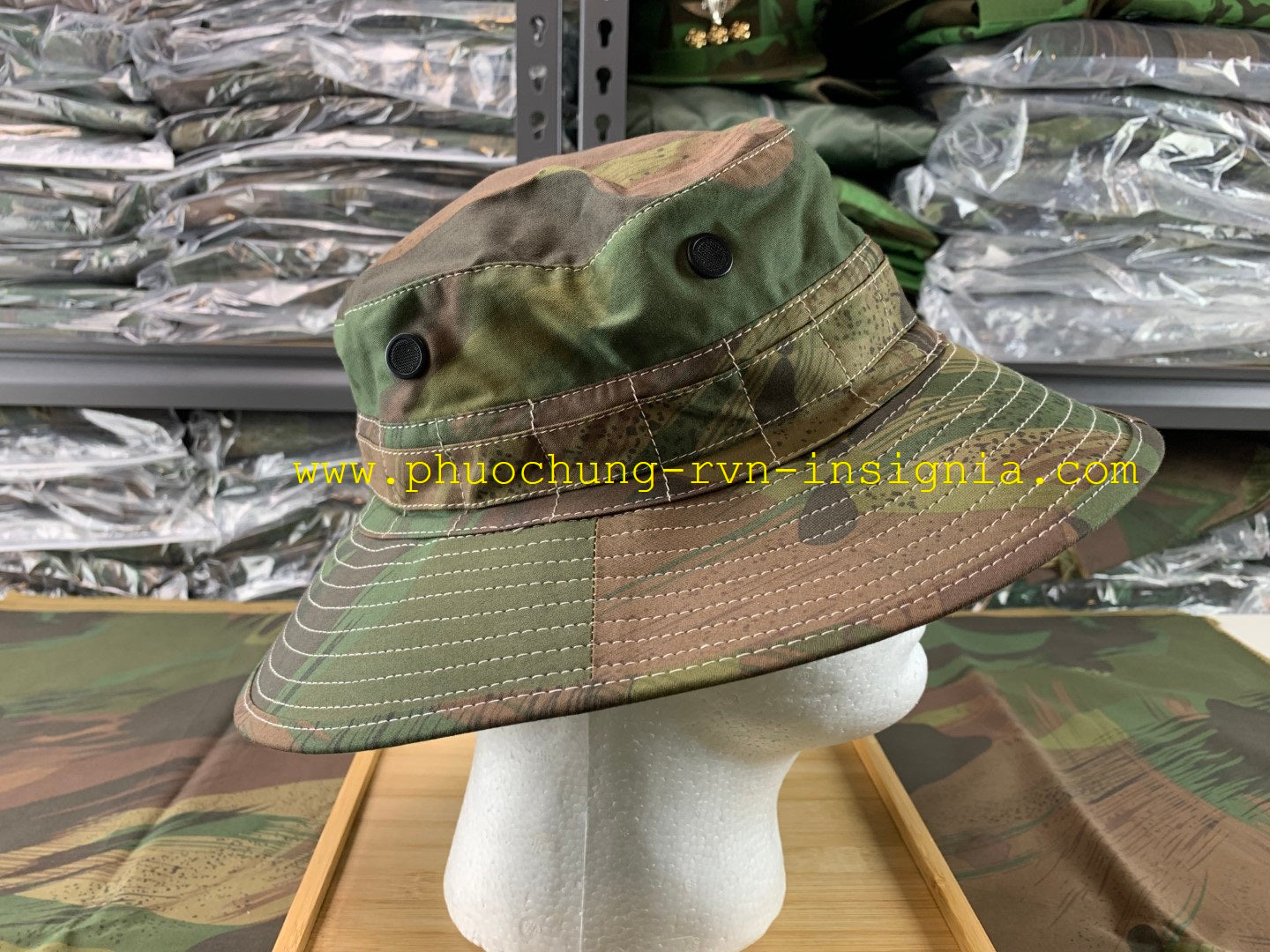 RVN Boonie Hat Windproof Pink Huyet Du Blookcake Camo