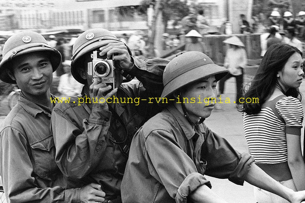 North Vietnamese Army / National Liberation Front - VC Pith Helmet Badge