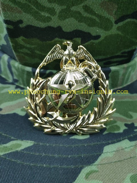 RVN Marines TQLC Metal Beret Hat Cap Badge