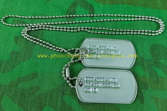 ARVN ID The-bai Dog Tag Set Personalized