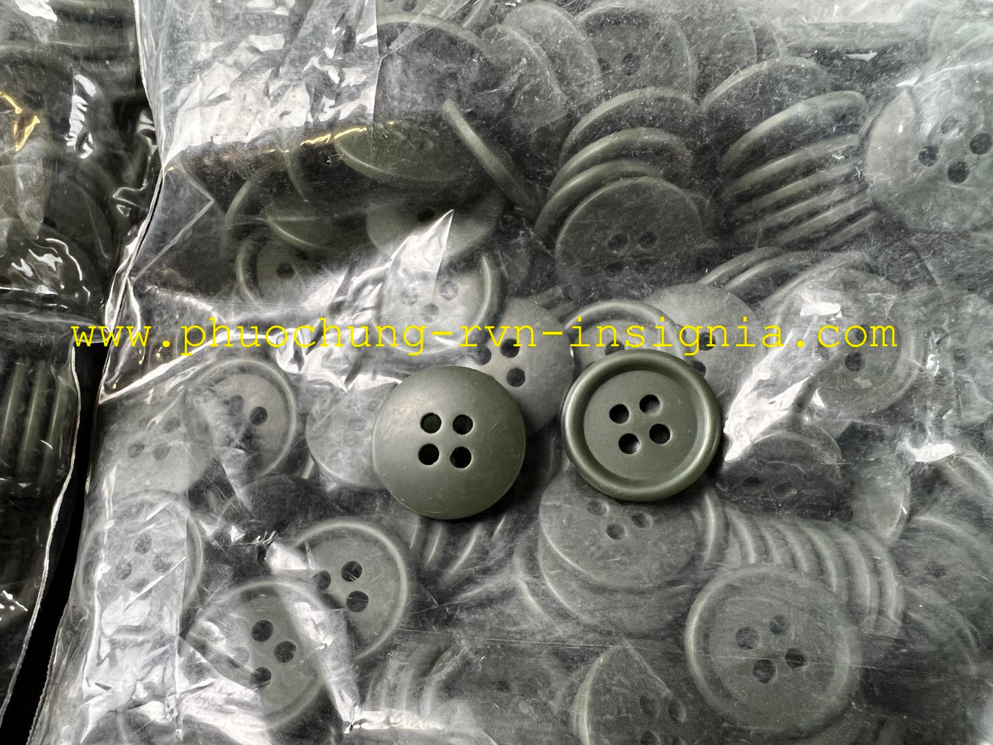 RVN Quartermaster Green Plastic Button Newly Made Pack of 20