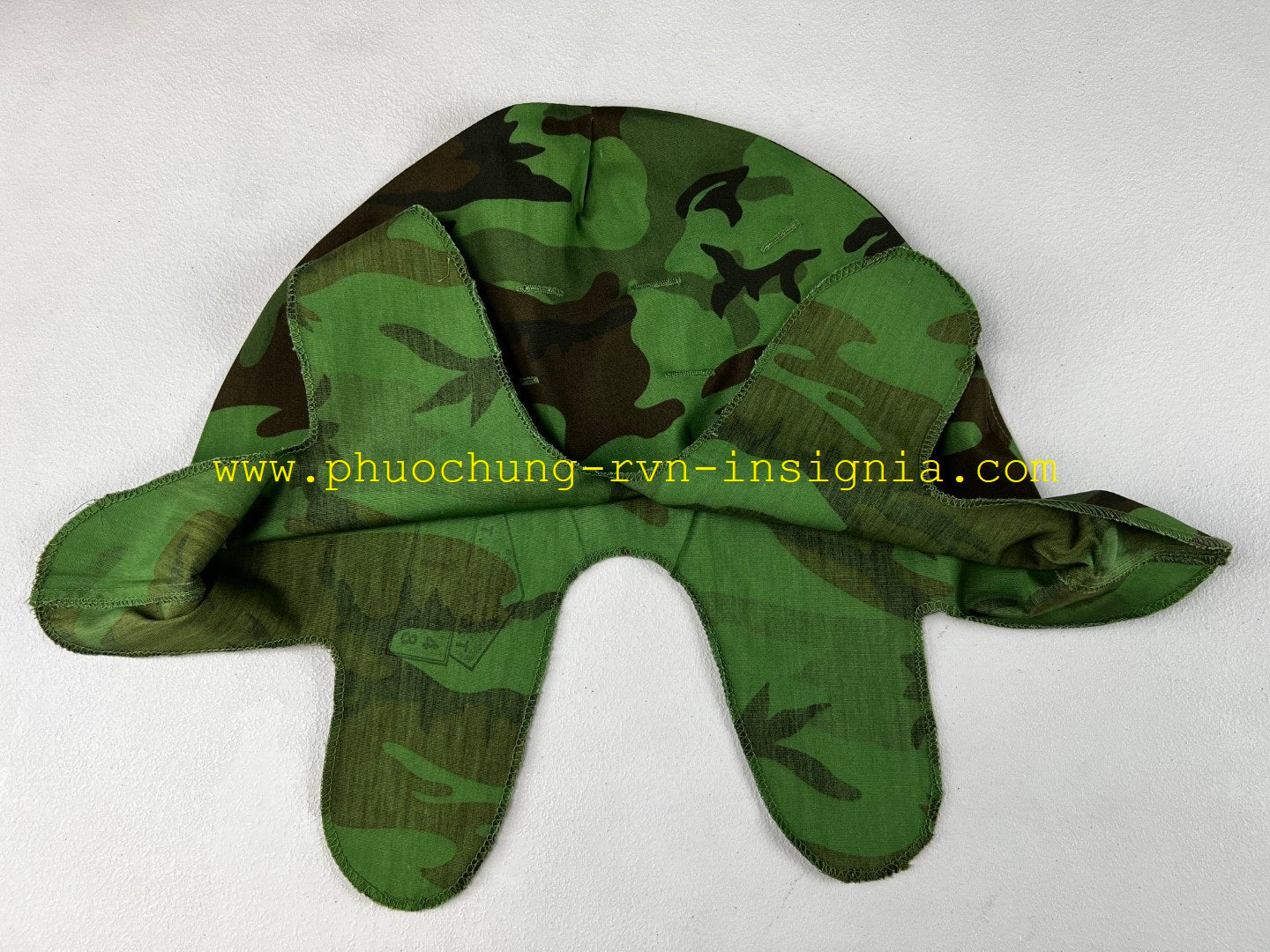 RVN Vietnamese Airborne/Ranger Nhay-Du/Biet-Dong-Quan Leaf Pattern ERDL BDQ Camo M1 Helmet Cover