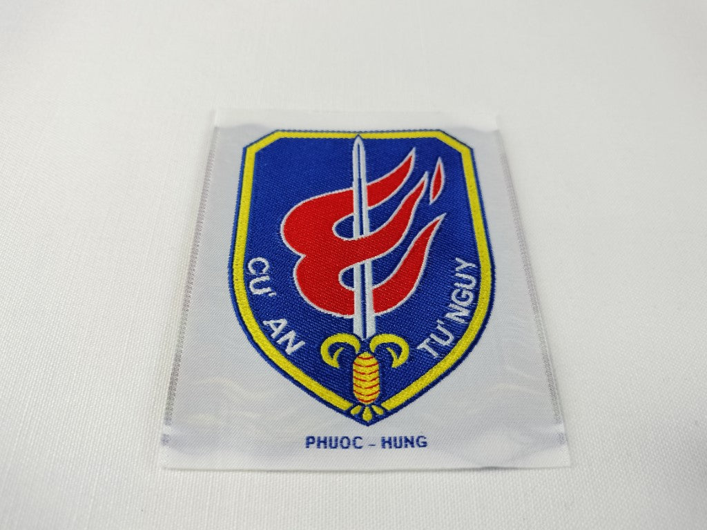 RVN South Vietnam Military Academy Officer Training School Thu-Duc Shoulder Woven Patch
