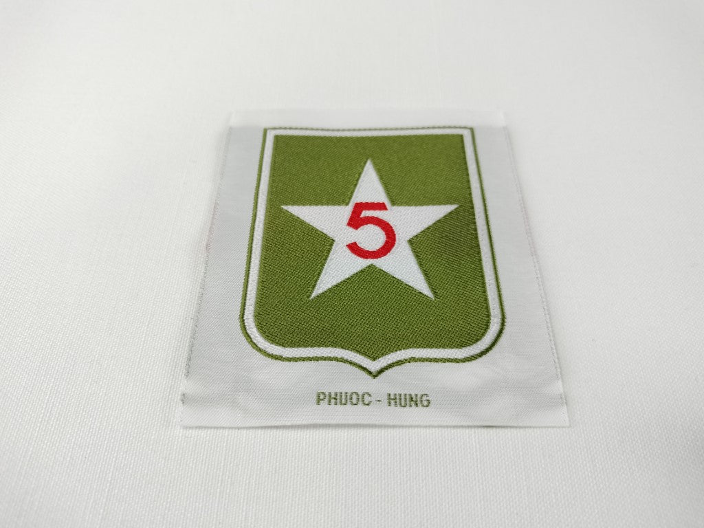RVN South Vietnamese Army 5th Infantry Division Shoulder Woven Patch Later Issued