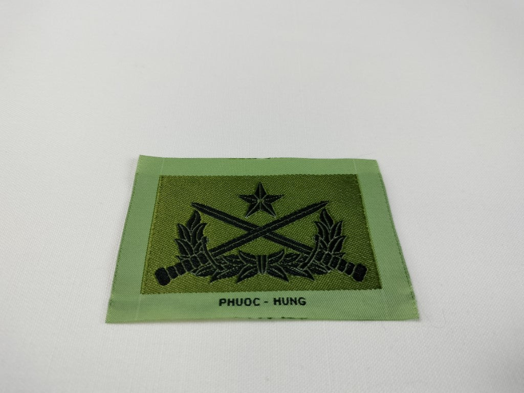 RVN Vietnamese Ranger Biet-Dong-Quan Combat Subdued Qualification Badge Pocket Woven Patch A